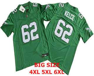 Mens Philadelphia Eagles #62 Jason Kelly Green FUSE Vapor Limited Throwback Jersey